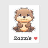 Cartoon-Ottomographie Aufkleber (Blatt)