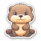 Cartoon-Ottomographie Aufkleber (Vorderseite)