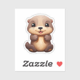 Cartoon-Ottomographie Aufkleber