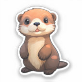 Cartoon-Ottomographie Aufkleber (Vorderseite)