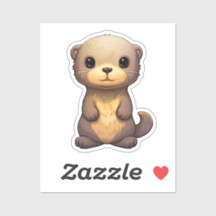 Cartoon-Ottomographie Aufkleber