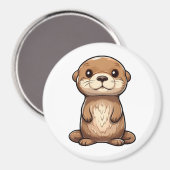 Cartoon-Ottomographie Magnet (Vorderseite/Rückseite)