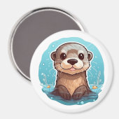 Cartoon-Ottomographie Magnet (Vorderseite/Rückseite)