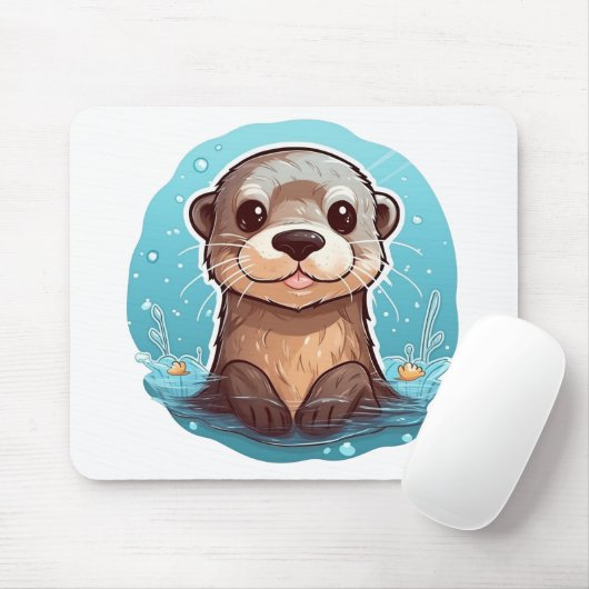 Cartoon-Ottomographie Mousepad (Mit Mouse)
