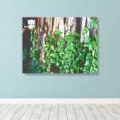 Cartoon Owl in Banyan Tree Leinwanddruck (Insitu (Holzboden))