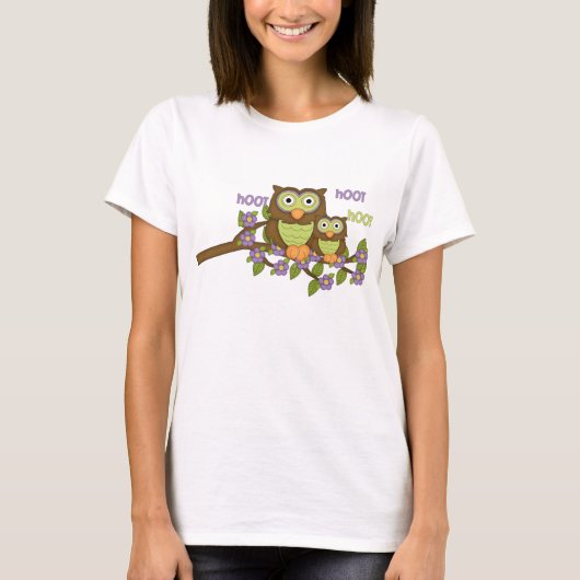 Cartoon Owl Womens T - Shirt (Vorderseite)