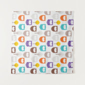 Cartoon Owls Wandteppich (Vorderseite (Horizontal))