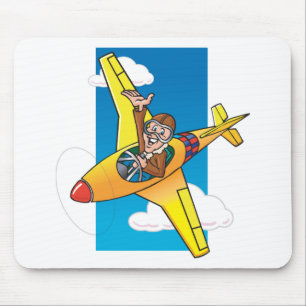 Cartoon P51 Mousepad