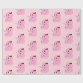 Cartoon-Packpapier für niedliche Elefanten Geschenkpapier (Flach)