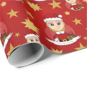 Cartoon-Packpapier für Weihnachten Geschenkpapier (Rolleneckpunkt)