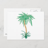 Cartoon Palm Tree Postkarte (Vorne/Hinten)