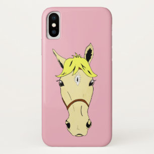 Cartoon Palomino Pony auf Rosa Case-Mate iPhone Hülle