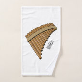 Cartoon Pan Flam / PanPipes Badhandtuch Set (Handtuch)