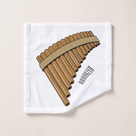 Cartoon Pan Flam / PanPipes Badhandtuch Set (Waschlappen)