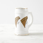 Cartoon Pan Flam / PanPipes Bierglas (VorderseiteRechts)