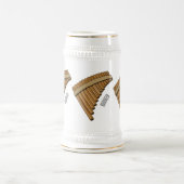 Cartoon Pan Flam / PanPipes Bierglas (Mittel)