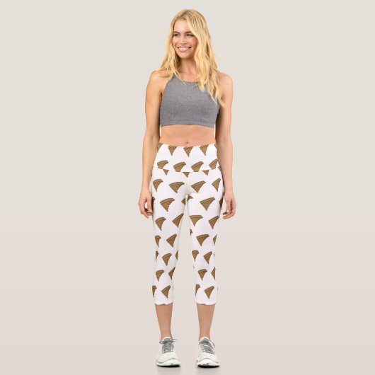 Cartoon Pan Flam / PanPipes Capri Leggings (Vorderseite)