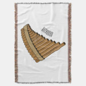 Cartoon Pan Flam / PanPipes Decke (Vorderseite Vertikal)