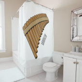 Cartoon Pan Flam / PanPipes Duschvorhang (Beispiel)