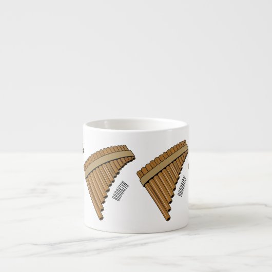 Cartoon Pan Flam / PanPipes Espressotasse (Vorderseite)