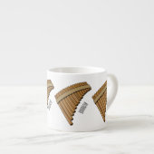 Cartoon Pan Flam / PanPipes Espressotasse (Vorderseite Rechts)