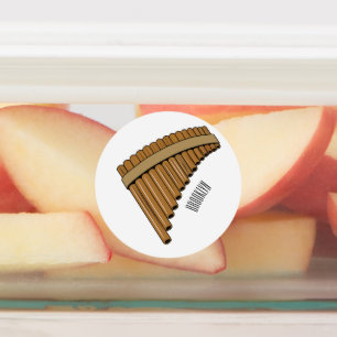 Cartoon Pan Flam / PanPipes Etiketten