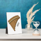 Cartoon Pan Flam / PanPipes Fotoplatte (Seite)