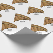 Cartoon Pan Flam / PanPipes Geschenkpapier (Ecke)