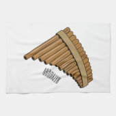 Cartoon Pan Flam / PanPipes Geschirrtuch (Horizontal)