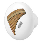 Cartoon Pan Flam / PanPipes Keramikknauf (Rechts)