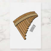 Cartoon Pan Flam / PanPipes Lebensmitteletikett (Einzelnes Label)
