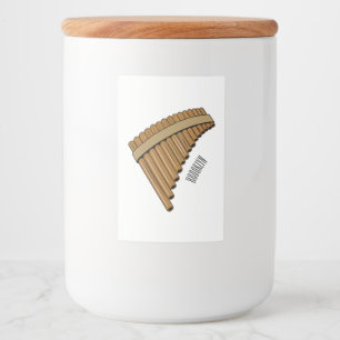 Cartoon Pan Flam / PanPipes Lebensmitteletikett