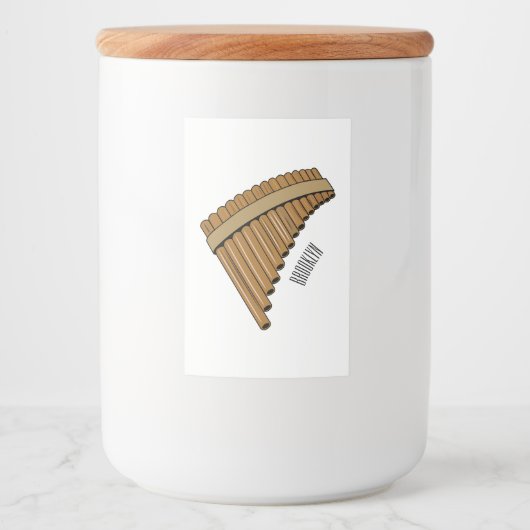 Cartoon Pan Flam / PanPipes Lebensmitteletikett (Vorderseite)