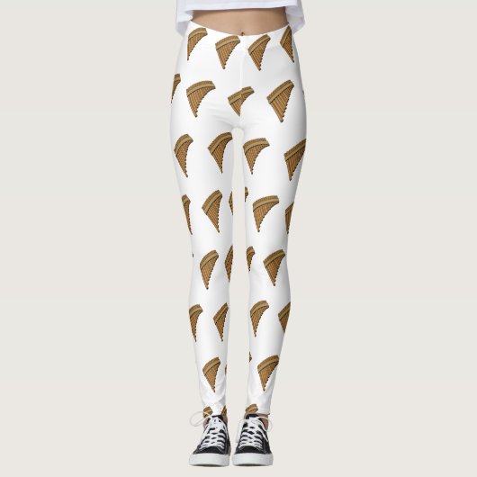 Cartoon Pan Flam / PanPipes Leggings (Vorderseite)