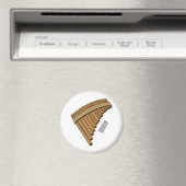 Cartoon Pan Flam / PanPipes Magnet (In Situ (Geschirrspüler))
