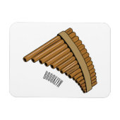 Cartoon Pan Flam / PanPipes Magnet (Horizontal)