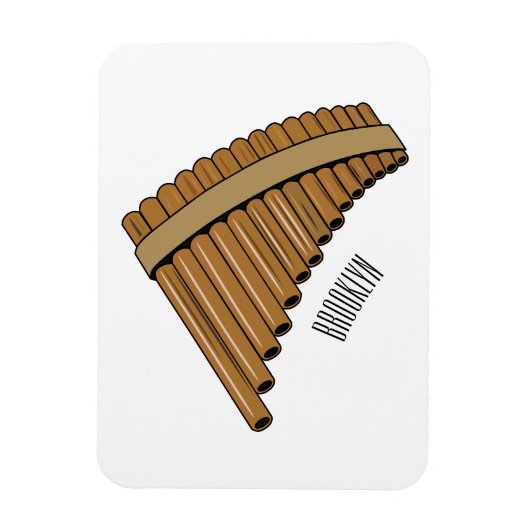 Cartoon Pan Flam / PanPipes Magnet (Vertikal)