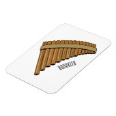 Cartoon Pan Flam / PanPipes Magnet (Linke Seite)