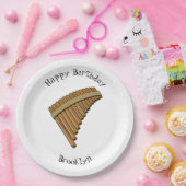 Cartoon Pan Flam / PanPipes Pappteller (Party)