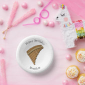 Cartoon Pan Flam / PanPipes Pappteller (Party)