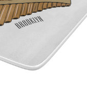 Cartoon Pan Flam / PanPipes Schneidebrett (Ecke)