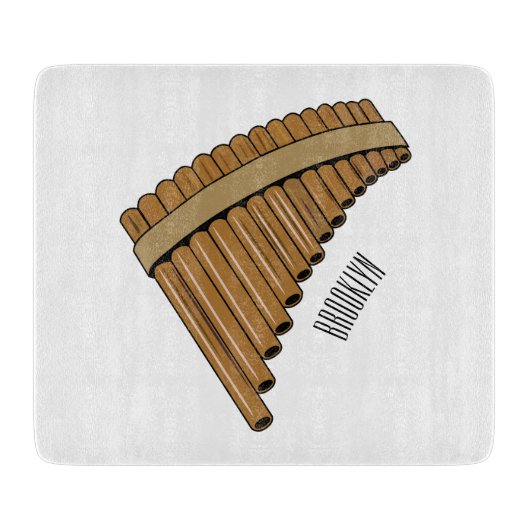 Cartoon Pan Flam / PanPipes Schneidebrett (Vorderseite)