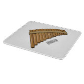 Cartoon Pan Flam / PanPipes Schneidebrett (Ecke)