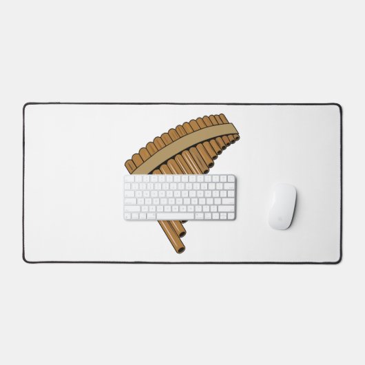 Cartoon Pan Flam / PanPipes Schreibtischunterlage (Tastatur & Maus)