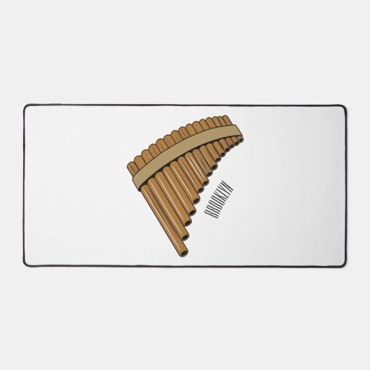 Cartoon Pan Flam / PanPipes Schreibtischunterlage (Vorderseite)