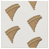 Cartoon Pan Flam / PanPipes Stoff (Nahaufnahme)