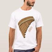 Cartoon Pan Flam / PanPipes T-Shirt (Vorderseite)