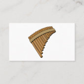 Cartoon Pan Flam / PanPipes Visitenkarte (Rückseite)