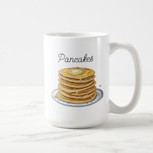 Cartoon Pancakes Yummy-Feinschmecker Kaffeetasse