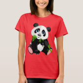 Cartoon Panda Bear T-Shirt (Vorderseite)